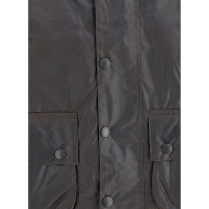 Barbour Black Cotton Full-Length Jacket