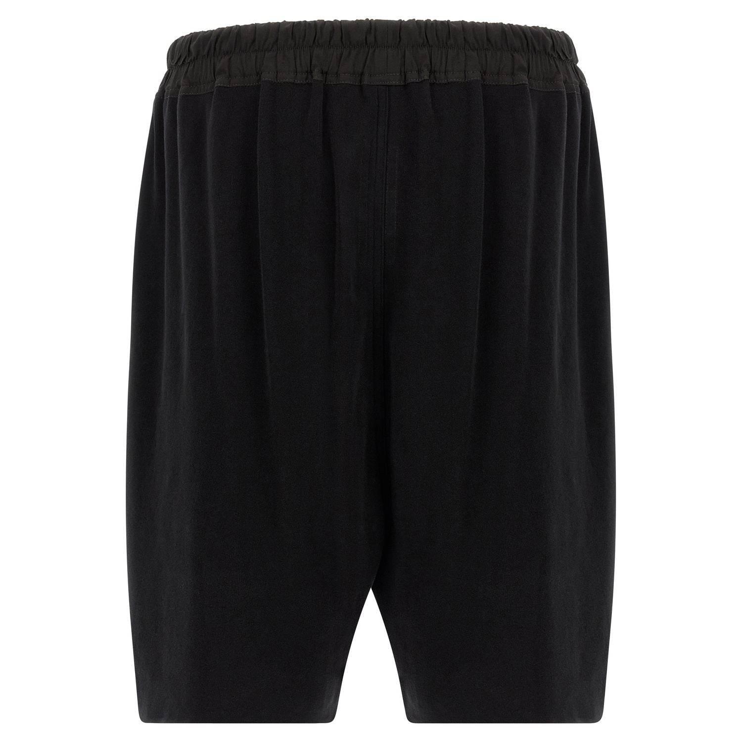 Rick Owens Black Cotton Bermuda Shorts
