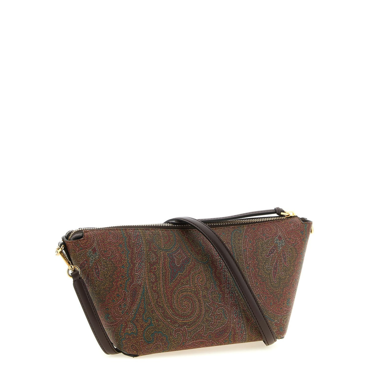Etro Brown Cotton Crossbody Bag