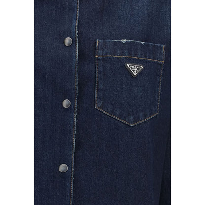Prada Blue Cotton Denim Jacket