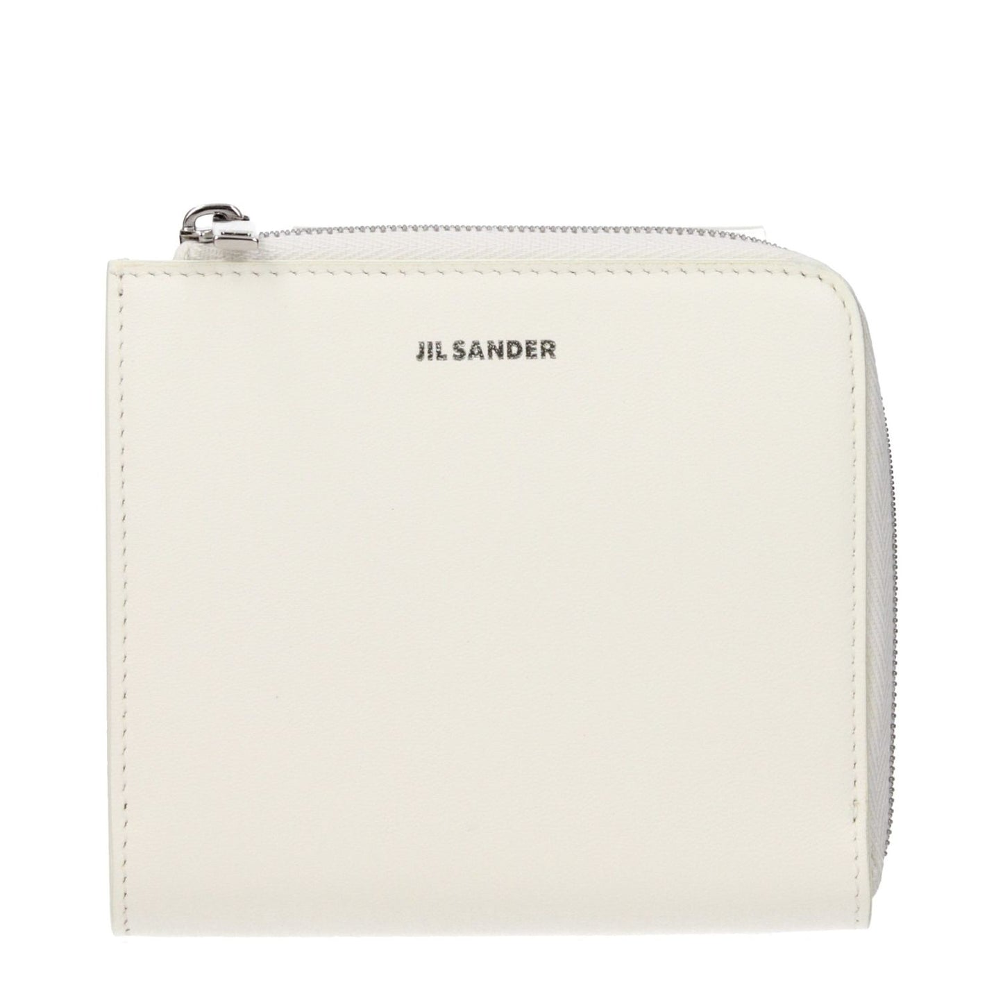 Jil Sander White Leather Wallet