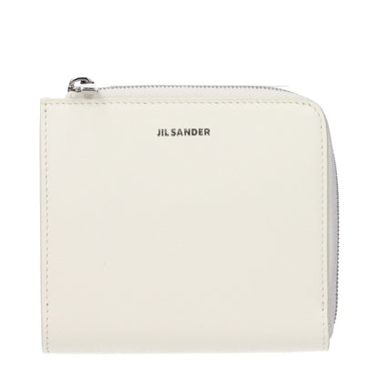 Jil Sander White Leather Wallet