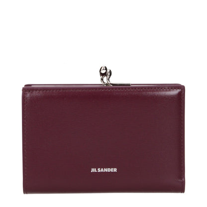 Jil Sander Red Leather Wallet