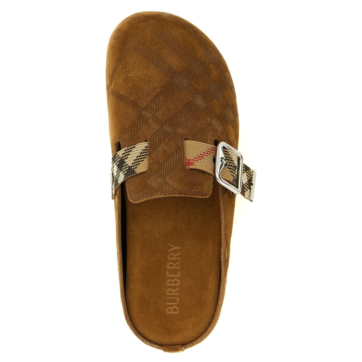 Burberry Brown Leather Clogs