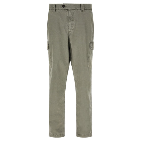 Brunello Cucinelli Bicolor Cotton Cargo Pants