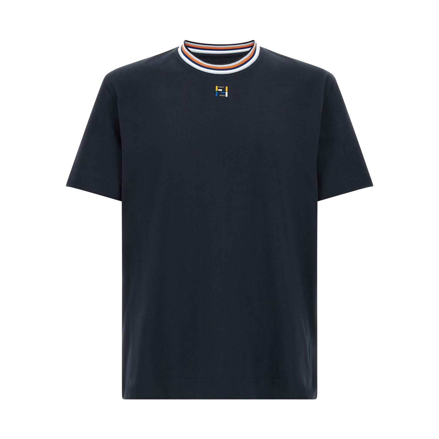 Fendi Blue Cotton T-Shirt