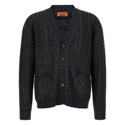 Missoni Blue Viscose Cardigan