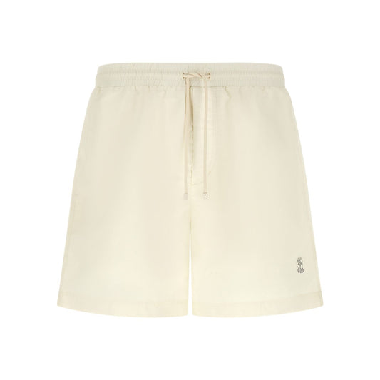 Brunello Cucinelli White Polyester Swim Shorts
