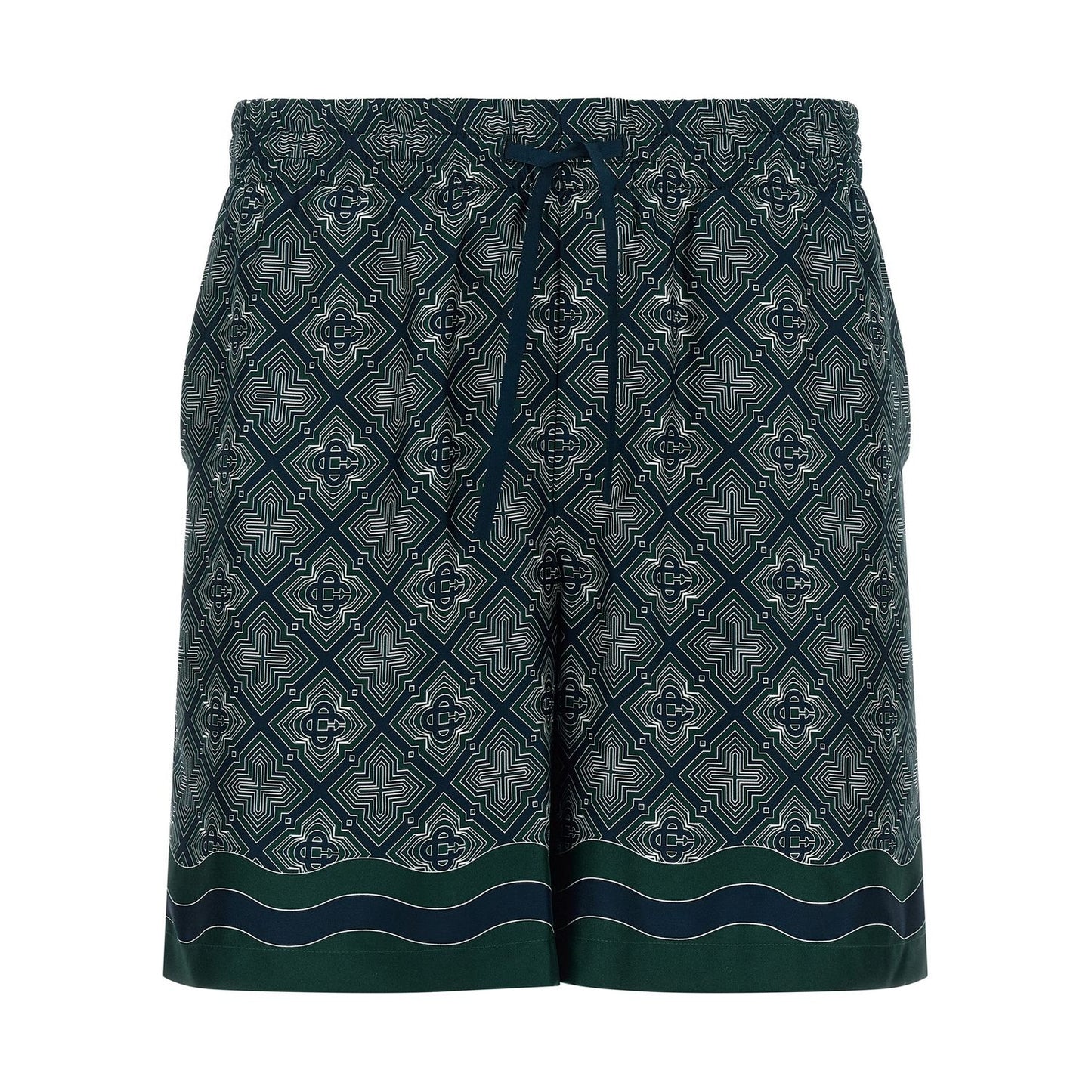 Casablanca Multicolor Silk Bermuda Shorts