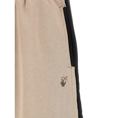 Off-White Multicolor Cotton Bermuda Shorts