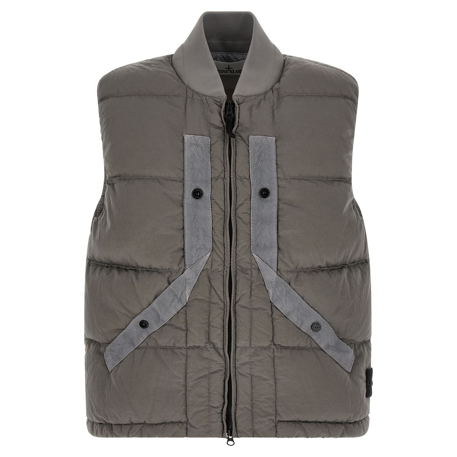 Stone Island Gray Polyamide Sleeveless Jacket
