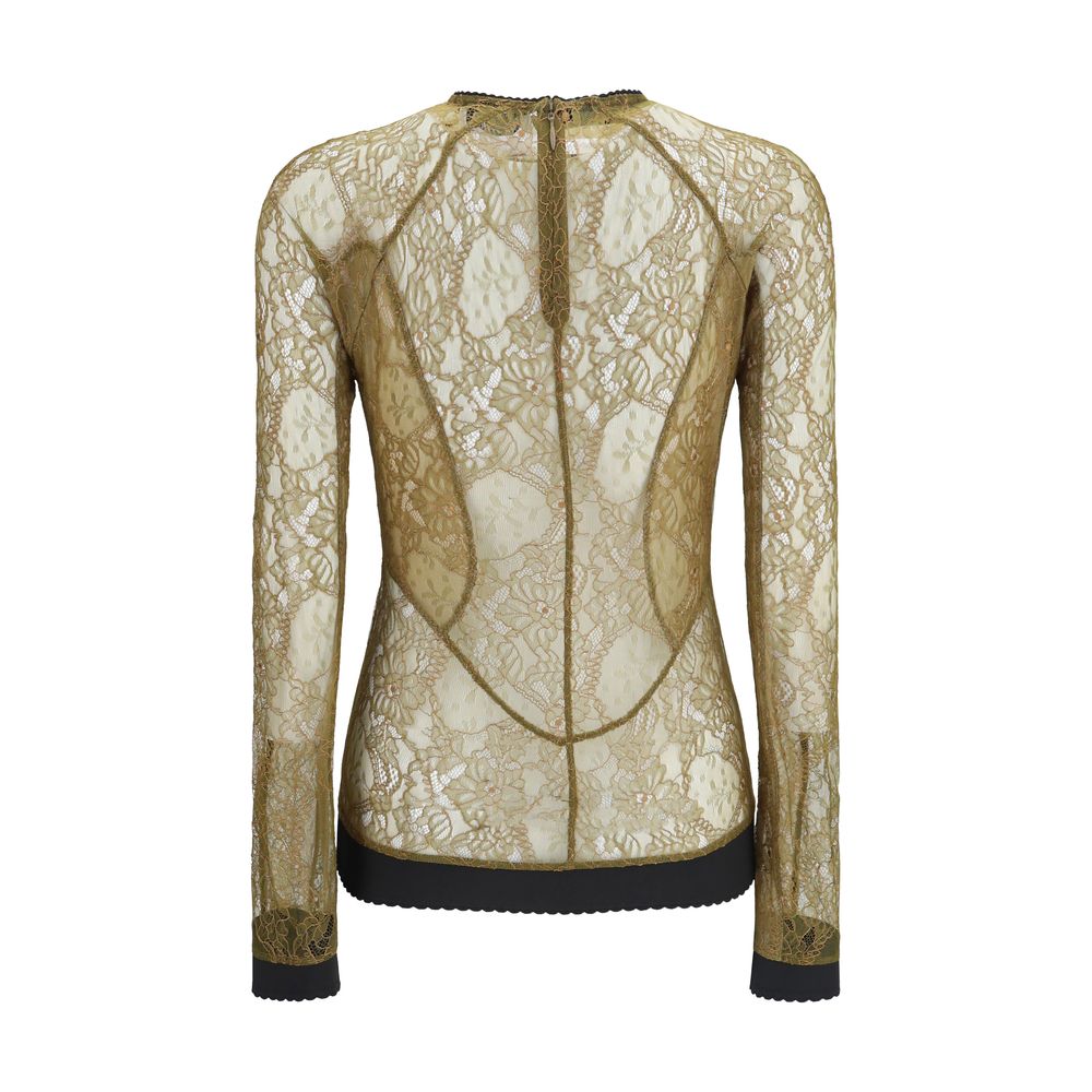 The Attico Bicolor Polyamide Blouse