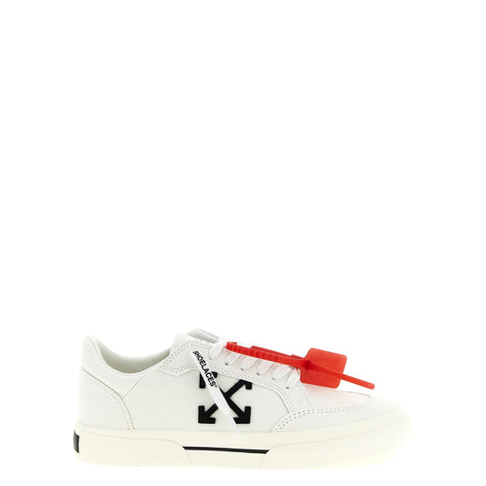 Off-White Bicolor Cotton Low Top Sneakers