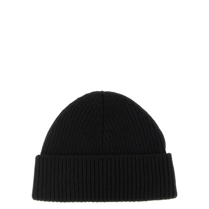 Ami Paris Black Wool Beanie