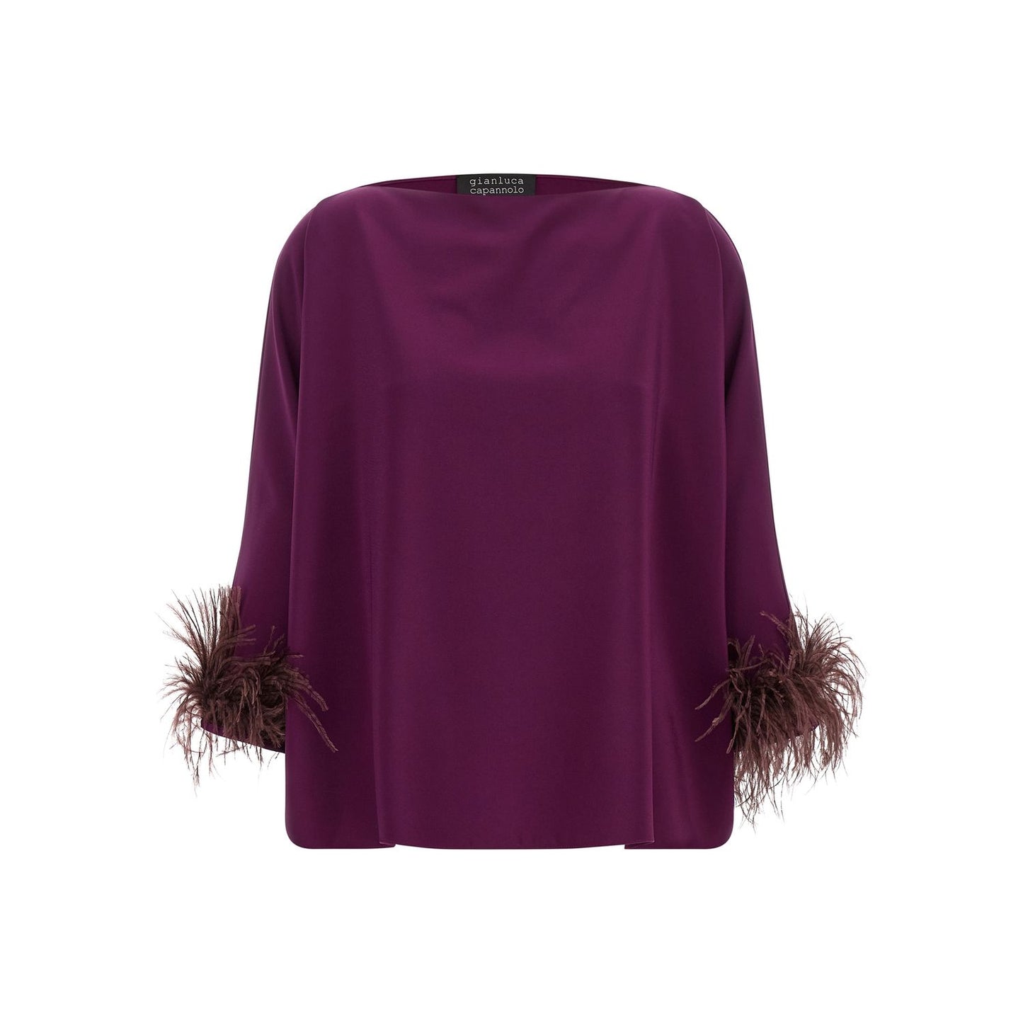 Gianluca Capannolo Purple Viscose Blouse