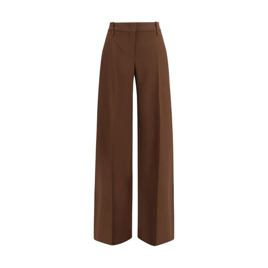 Ermanno Scervino Brown Viscose Casual Pants