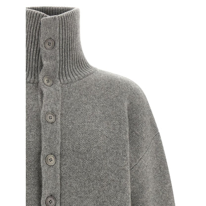 Extreme Cashmere Gray Cashmere Cardigan