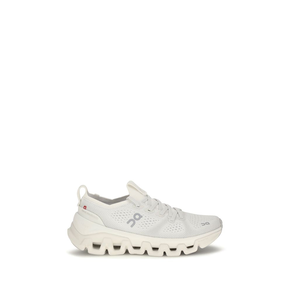ON White Polyester Athletic Sneakers