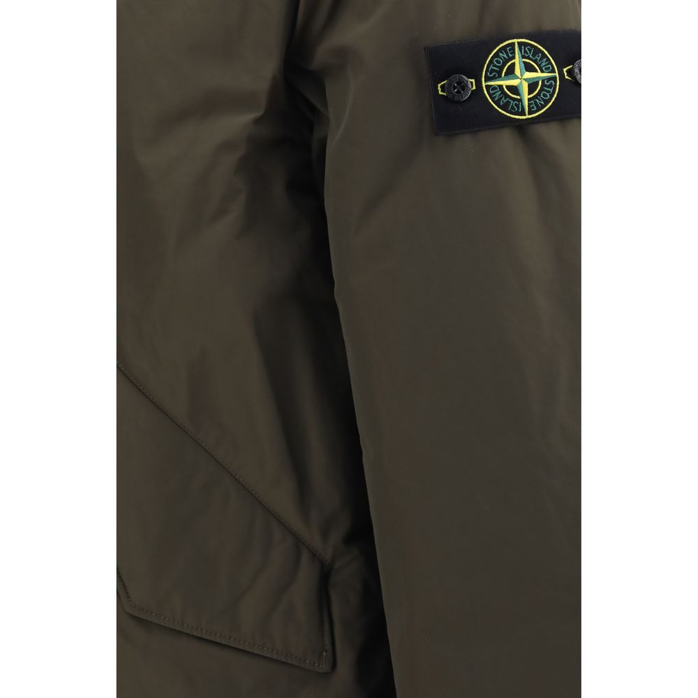 Stone Island Bicolor Polyester Shell Jacket