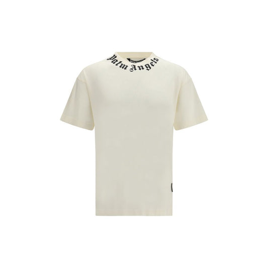 Palm Angels Beige Cotton T-Shirt