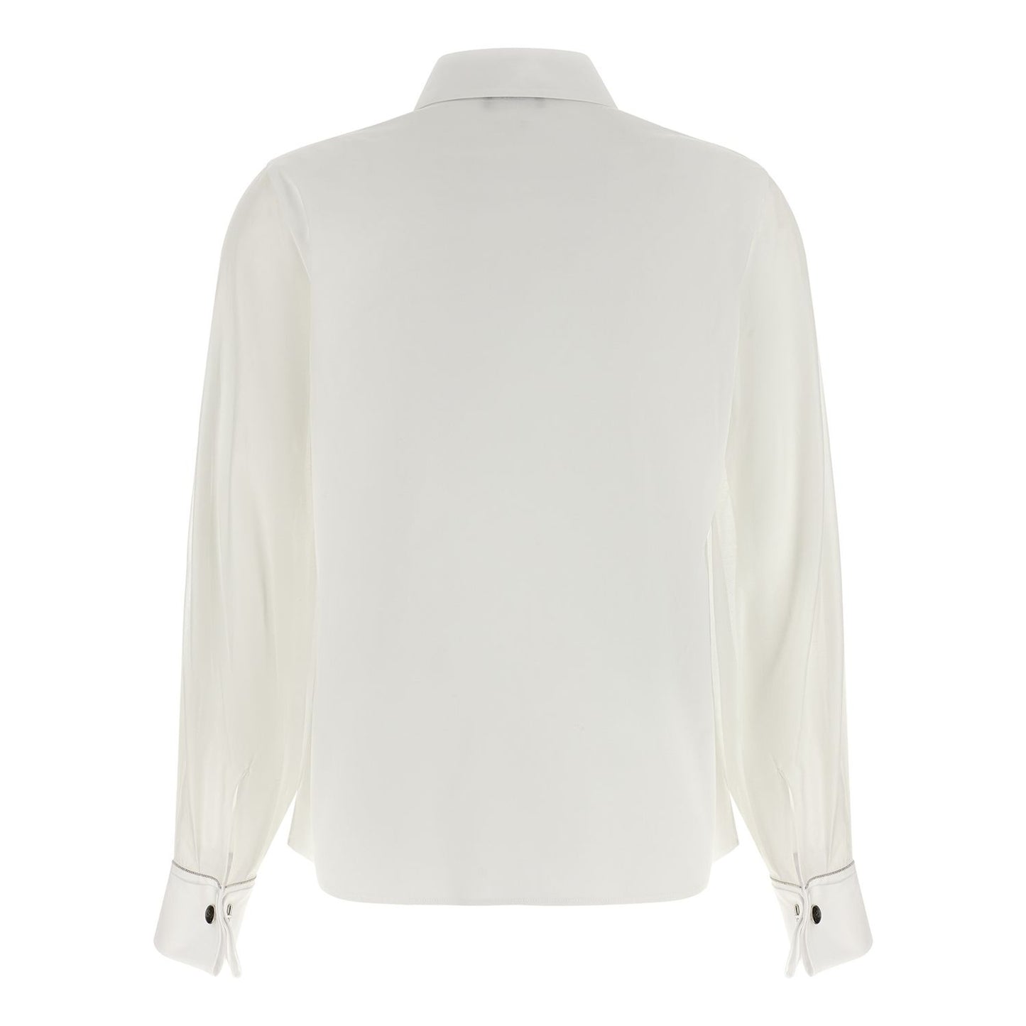 Peserico White Cotton Blouse
