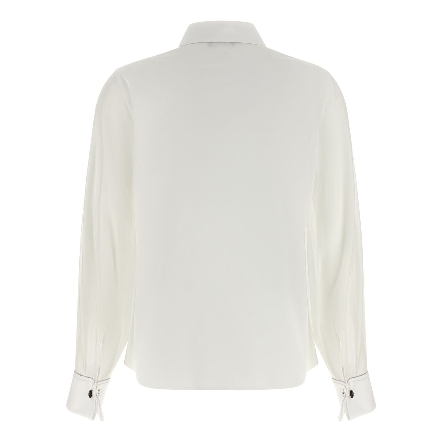 Peserico White Cotton Blouse