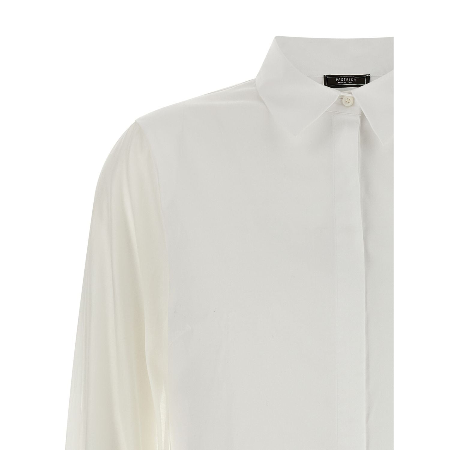 Peserico White Cotton Blouse