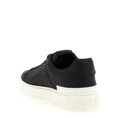 Balmain Bicolor Calfskin Low Top Sneakers