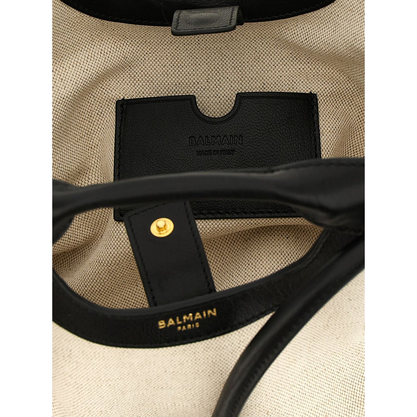 Balmain Bicolor Cotton Tote Bag