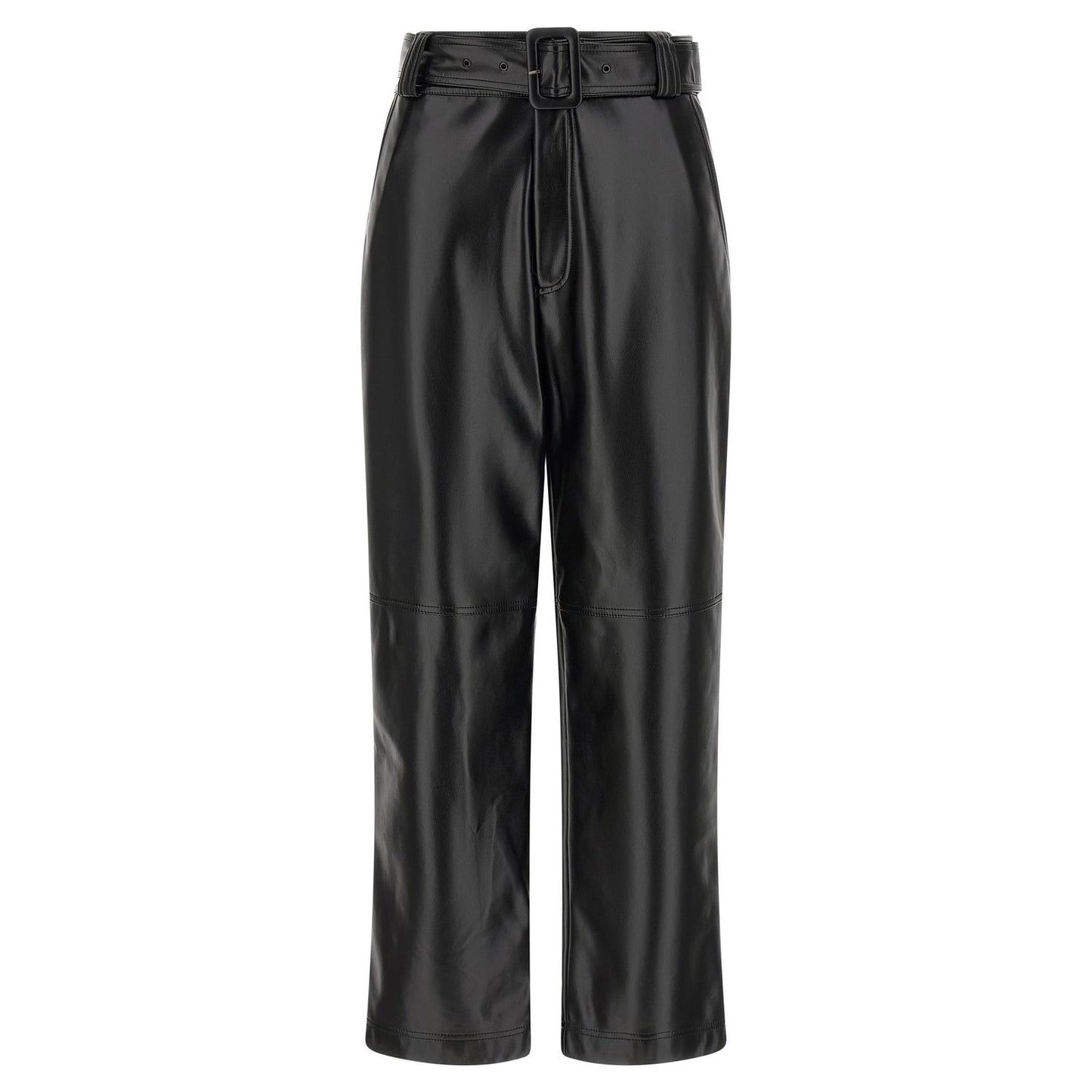 Twinset Black Polyester Cropped Pants
