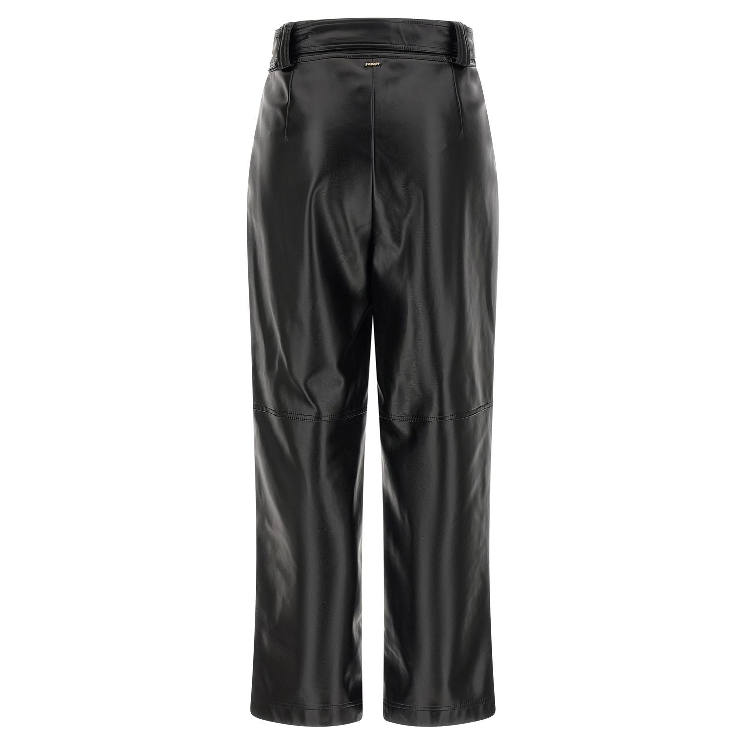 Twinset Black Polyester Cropped Pants