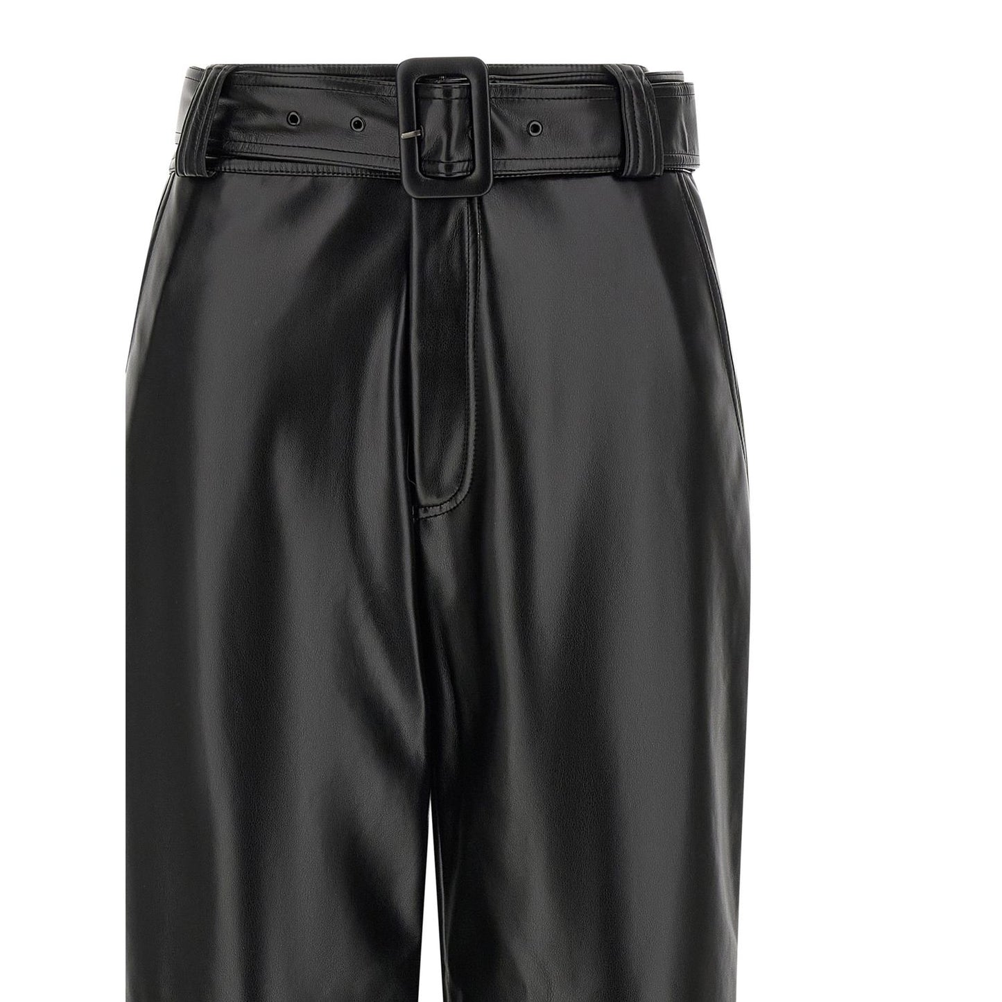 Twinset Black Polyester Cropped Pants