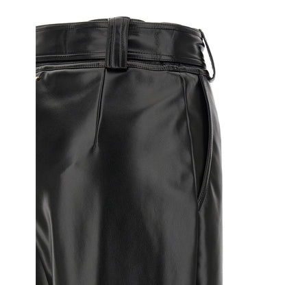 Twinset Black Polyester Cropped Pants