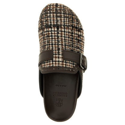 Brunello Cucinelli Brown Alpaca Leather Clogs