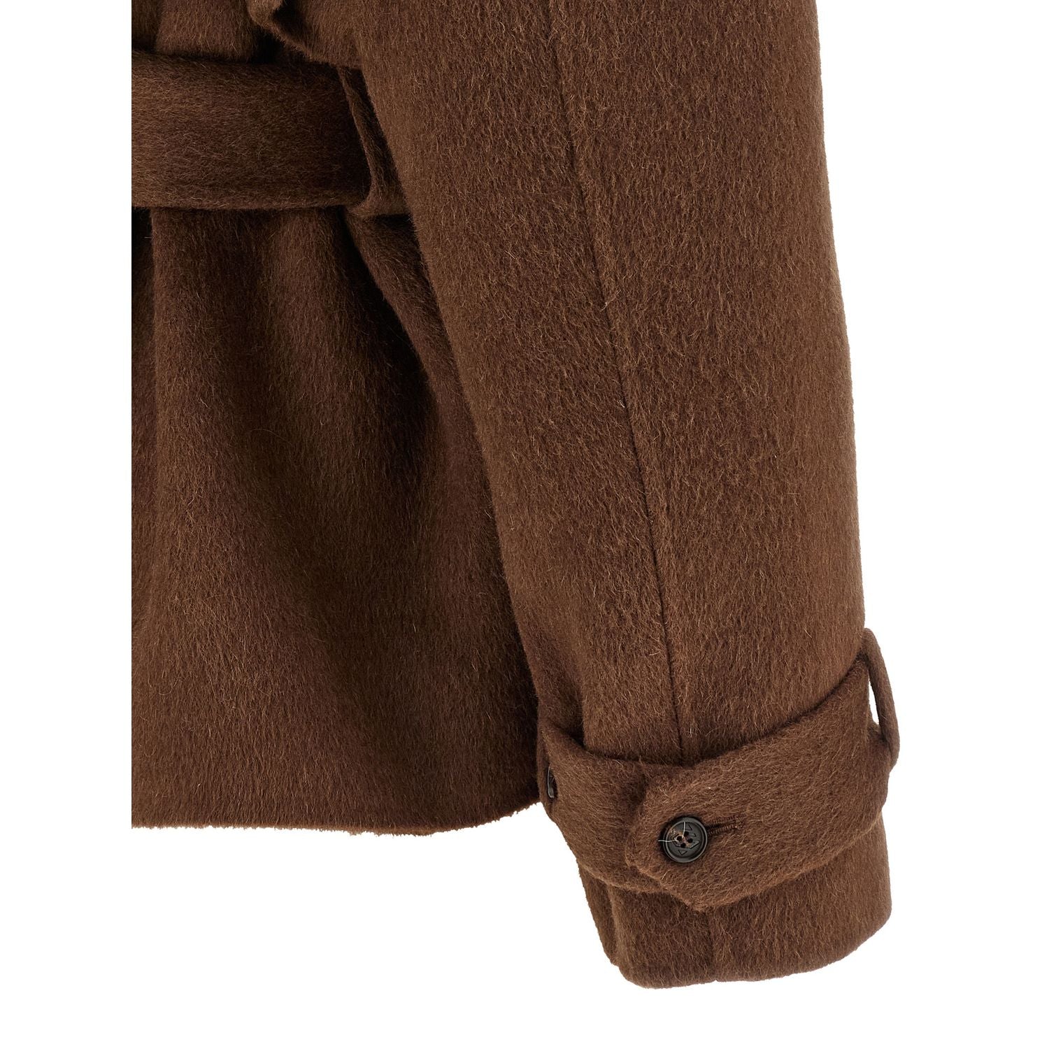 Giuseppe Di Morabito Brown Wool Coat