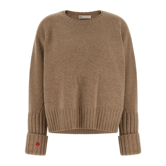 Tory Burch Beige Wool Cardigan
