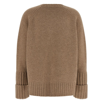 Tory Burch Beige Wool Cardigan