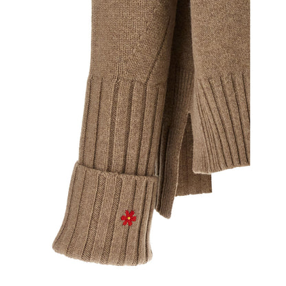 Tory Burch Beige Wool Cardigan