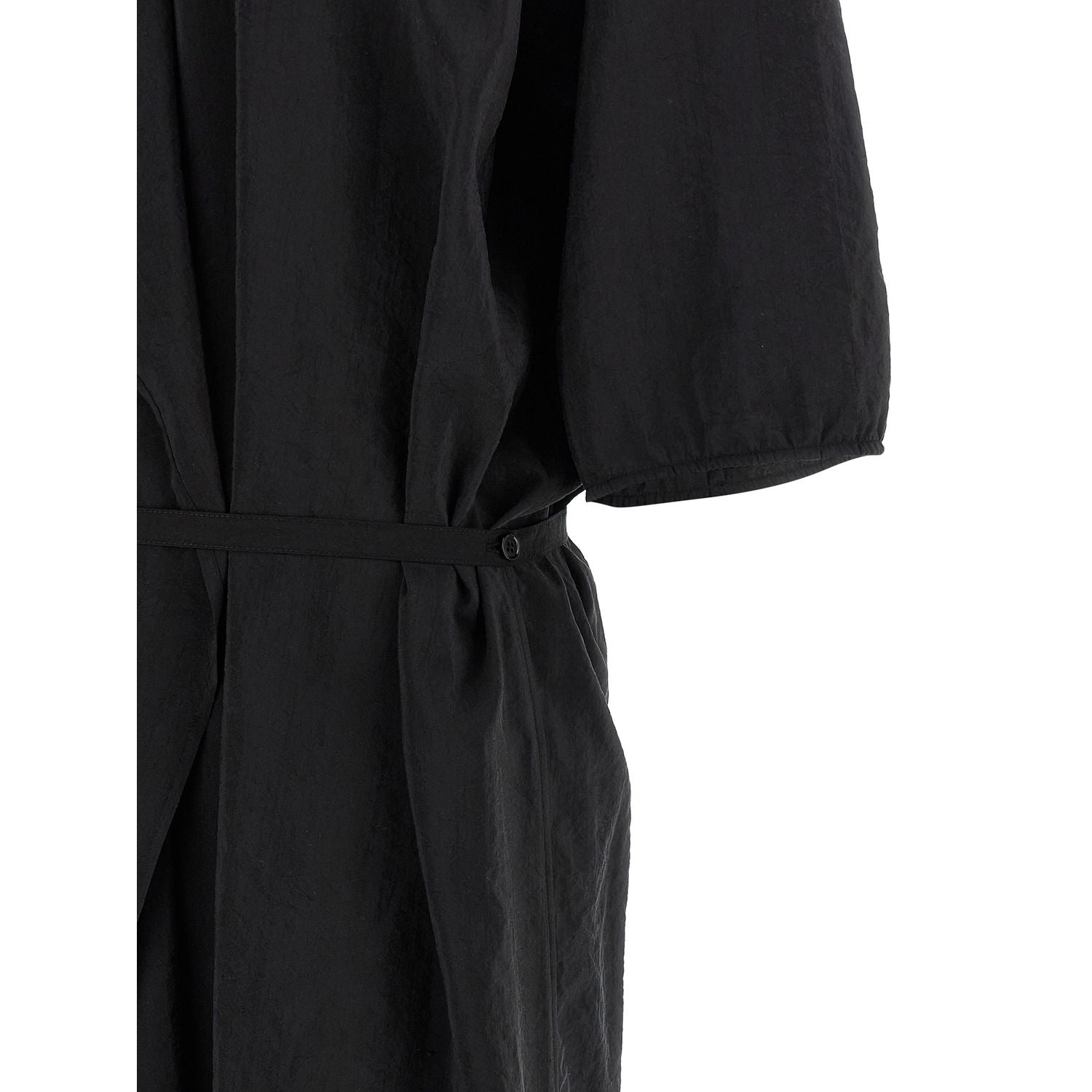 Lemaire Black Silk Midi Dress