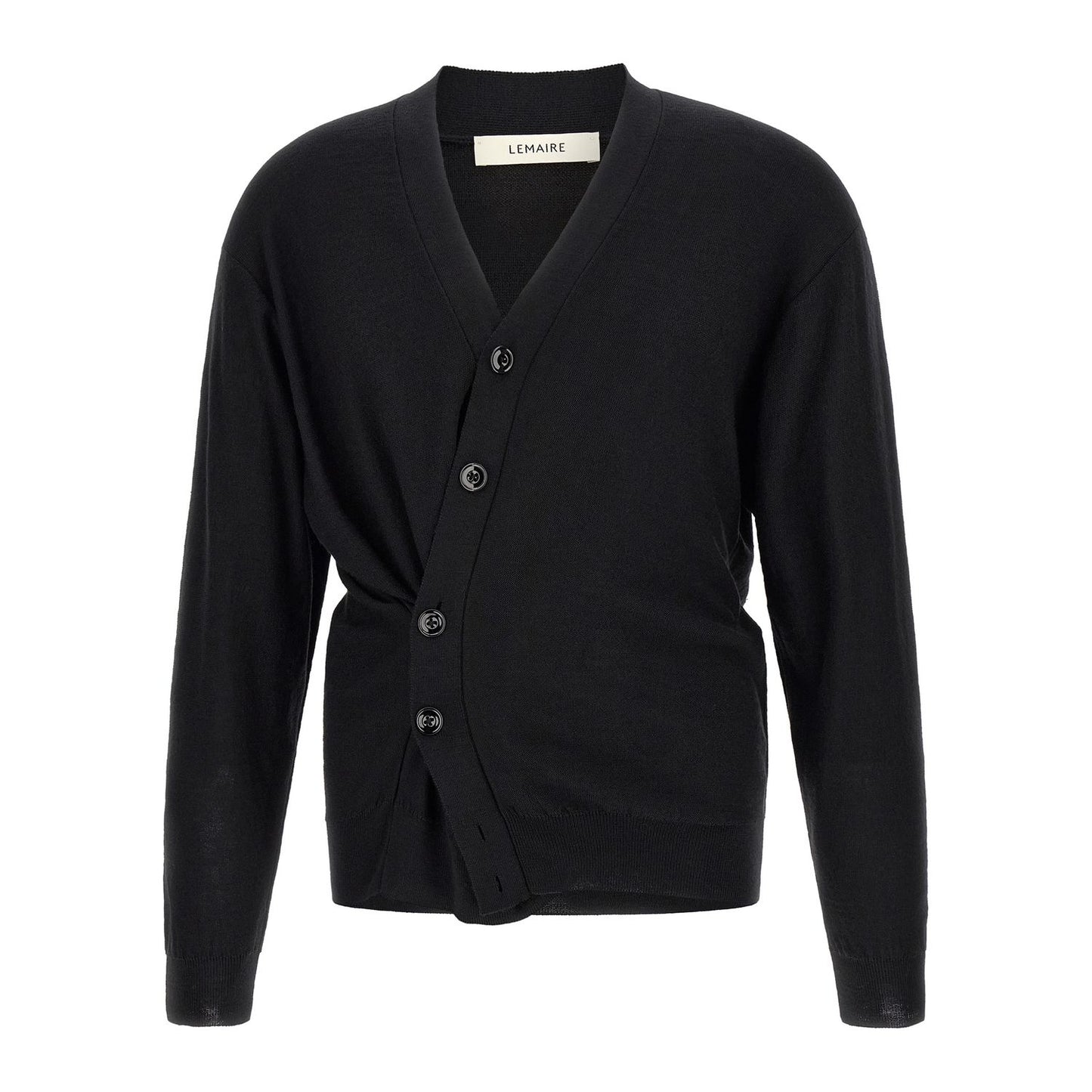 Lemaire Black Wool Cardigan