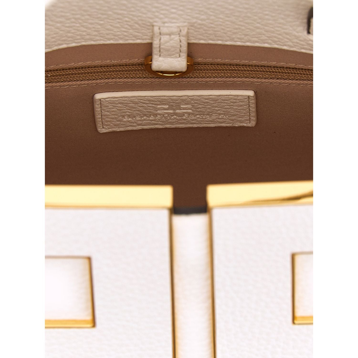 Elisabetta Franchi White Polyester Tote Bag