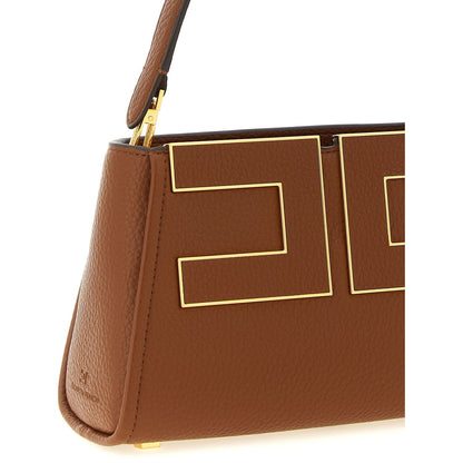 Elisabetta Franchi Brown Polyester Handbag