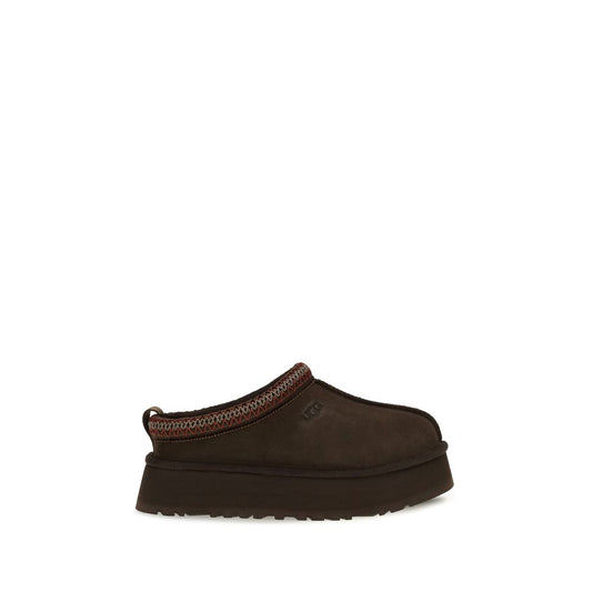 UGG Brown Suede Leather Mules