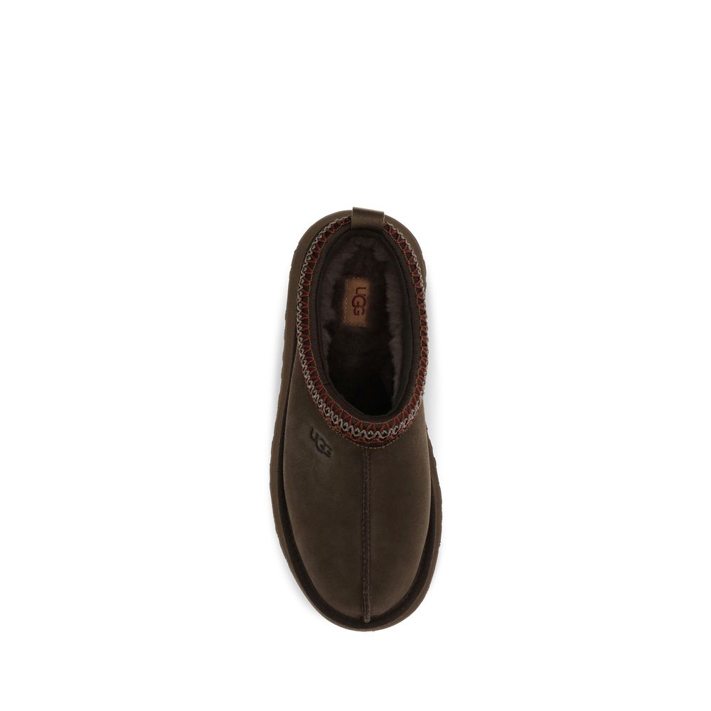 UGG Brown Suede Leather Mules