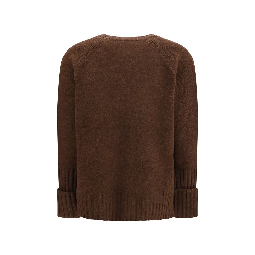 Tory Burch Brown Wool Oves Aries Sweatshirt