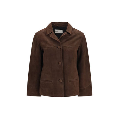 Tory Burch Brown Goatskin Leather Jacket