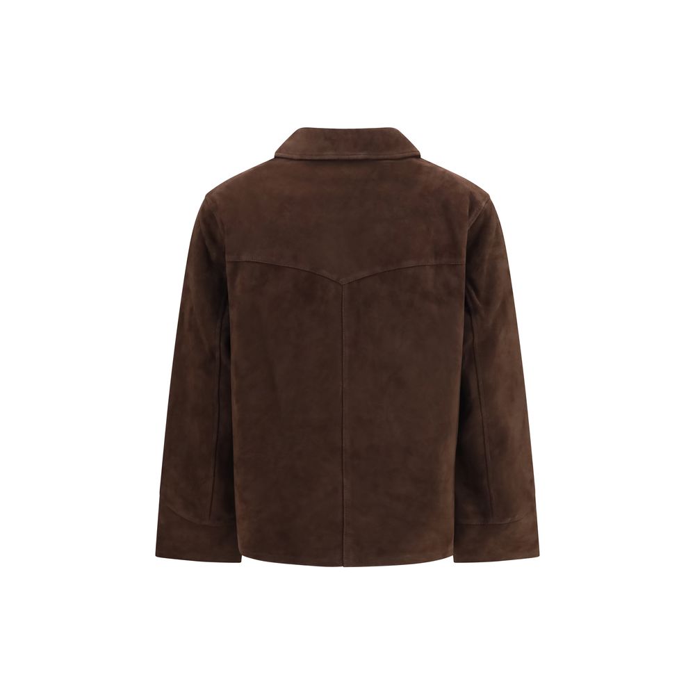 Tory Burch Brown Goatskin Leather Jacket