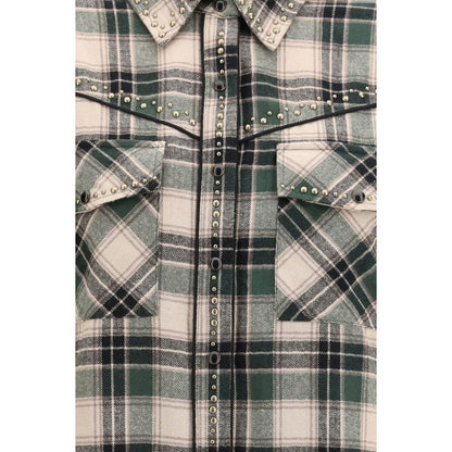 P.A.R.O.S.H. Bicolor Cotton Pattern Shirt