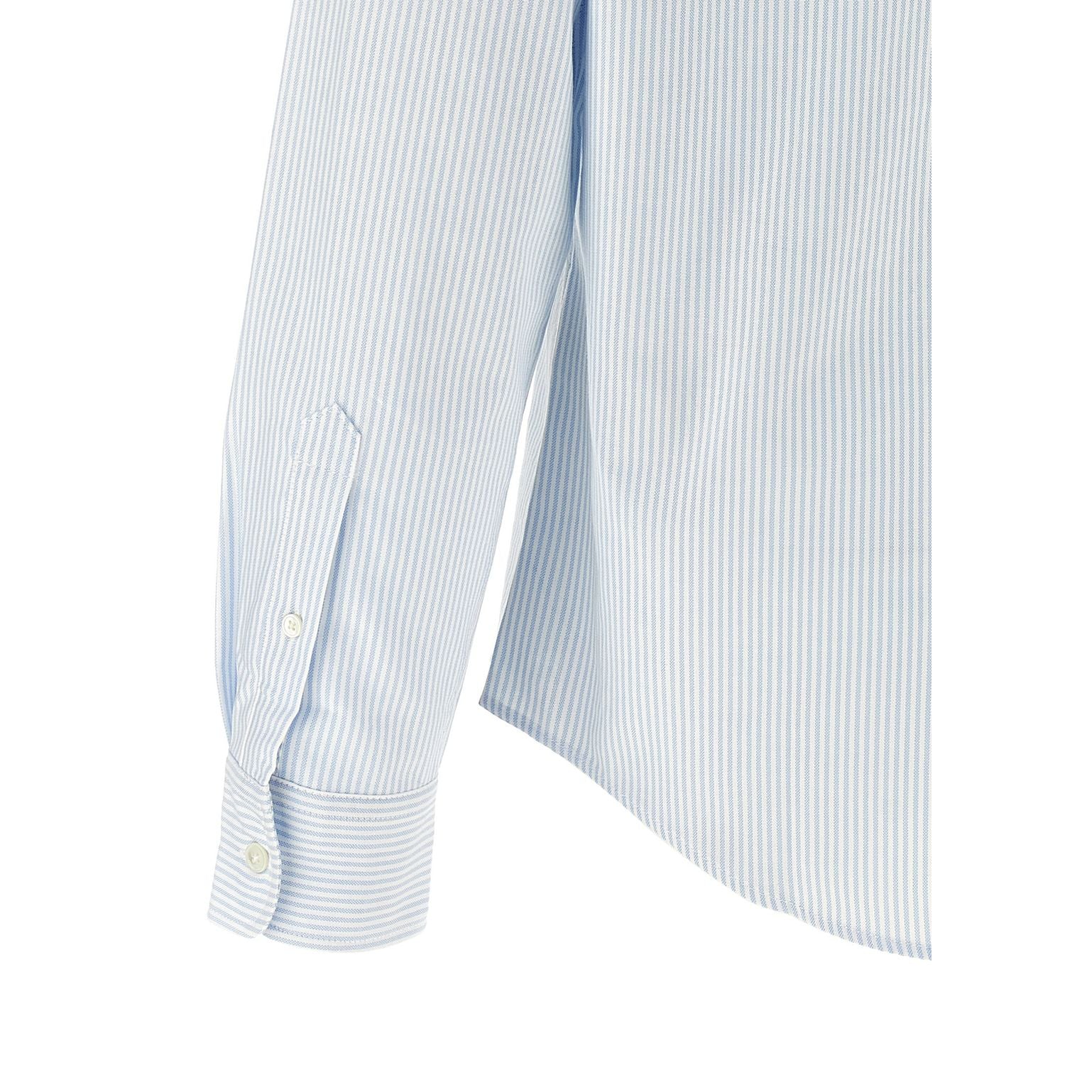 Ami Paris Blue Cotton Blouse