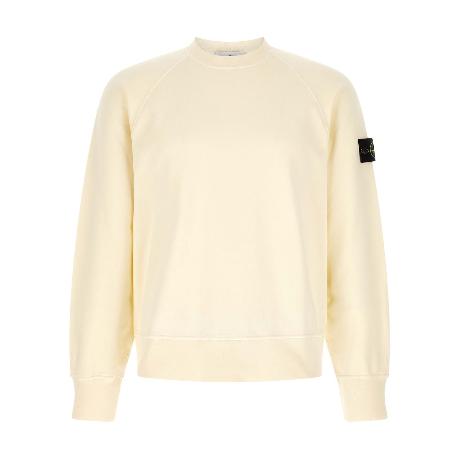 Stone Island White Cotton Sweatshirt